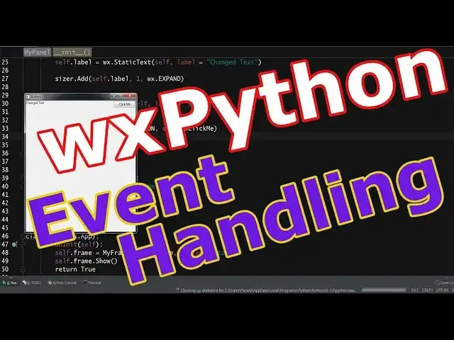 'Video thumbnail for wxPython GUI Programming Buttons And Event Handling #6'