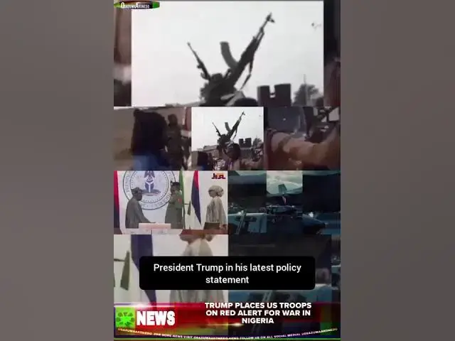 Video thumbnail for Trump Places US Troops On Red Alert For War In Nigeria