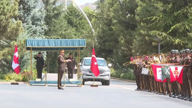 Video thumbnail for Türkiye: Turkish Chief of General Staff meets Canadian counterpart in Ankara.