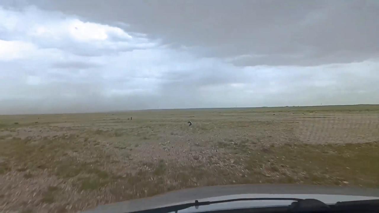 Video thumbnail for China: Chair runs across grassland in China.