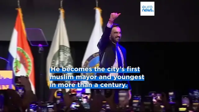 'Video thumbnail for Democrat Zohran Mamdani defeats Cuomo to become New York City's mayor'