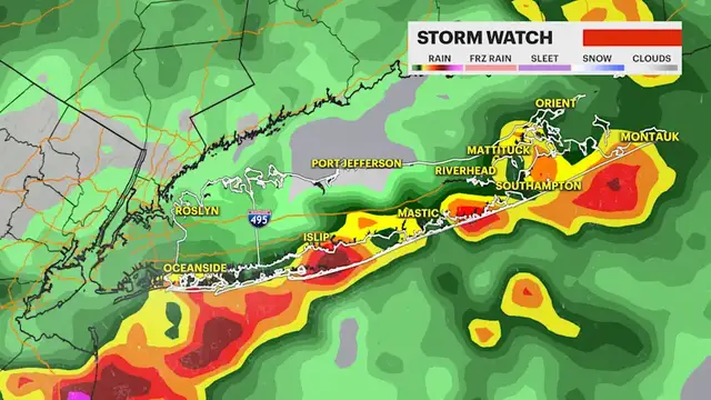 Video thumbnail for STORM WATCH: Scattered rain and a thunderstorm chance into Thursday morning