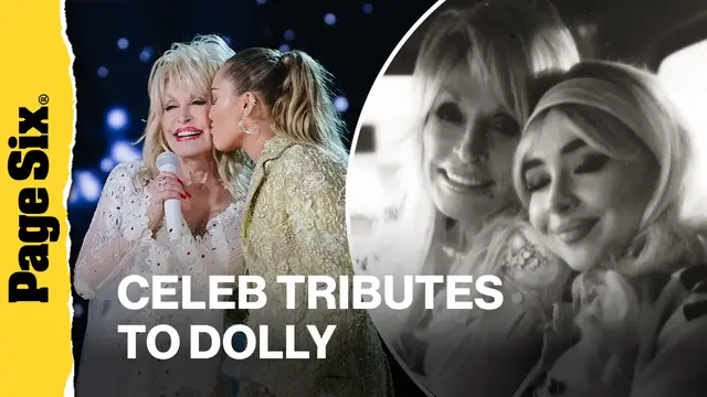 Video thumbnail for Miley Cyrus, Taylor Swift, Julia Roberts and more pay tribute to Dolly Parton after country legend's death
