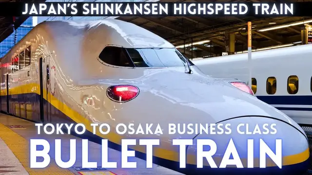'Video thumbnail for Tokyo to Osaka Shinkansen Bullet Train in Business Class'