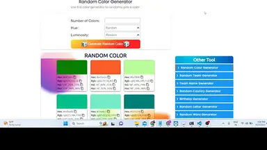'Video thumbnail for Build a Random Color Generator in Browser Using HTML CSS & Javascript'