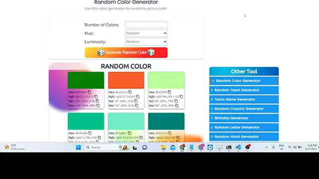 Video thumbnail for Build a Random Color Generator in Browser Using HTML CSS & Javascript