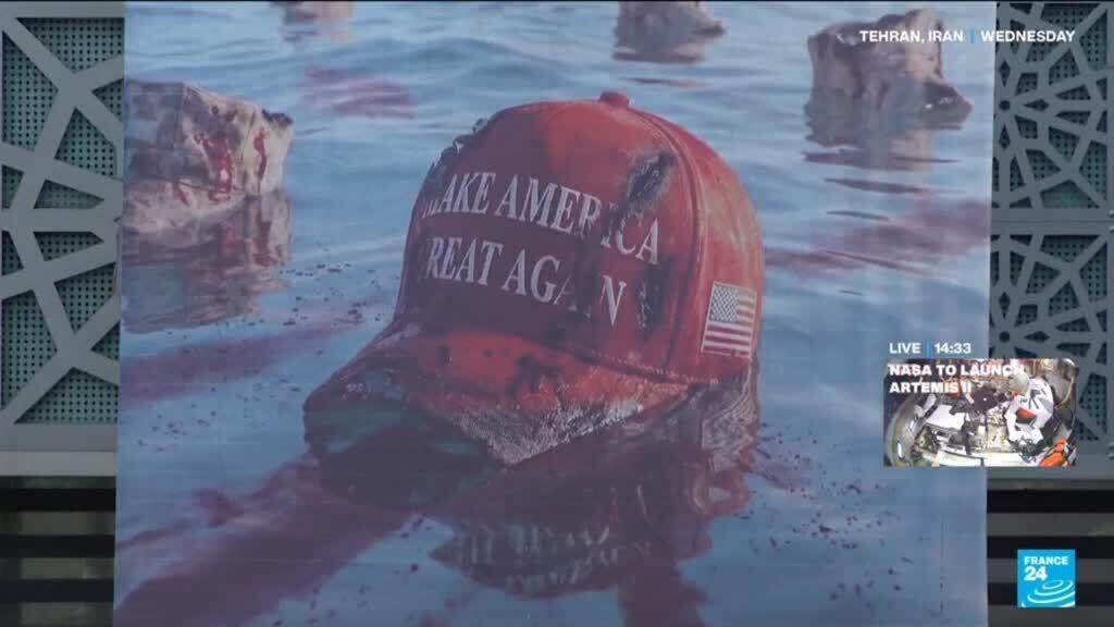 Video thumbnail for Trump claims Iran wants a ceasefire, Iran says remarks are ‘false and baseless’