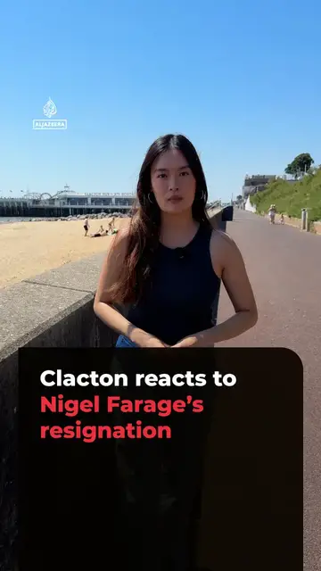 Video thumbnail for Clacton reacts to Nigel Farage’s resignation