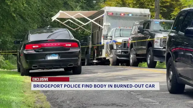 Video thumbnail for Body found in burning car on Bridgeport's North End