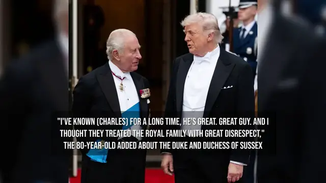 Video thumbnail for President Trump 'happy' Duke and Duchess of Sussex have left U.S..