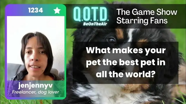 Video thumbnail for Our Favorite Answers: jenjennyv has a protective dog. Cute!