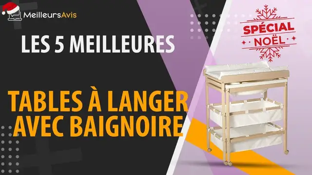 Video thumbnail for 🎁 MEILLEURE TABLE À LANGER AVEC BAIGNOIRE - NOËL 2022 (Comparatif & Guide d'achat)