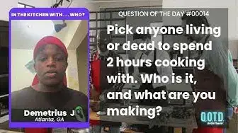 Video thumbnail for Demetrius wants to make Haitian food with his grandma. Great answer!