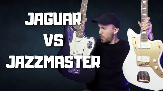 'Video thumbnail for Squier Classic Vibe Jaguar vs Squier 40th Anniversary Jazzmaster'