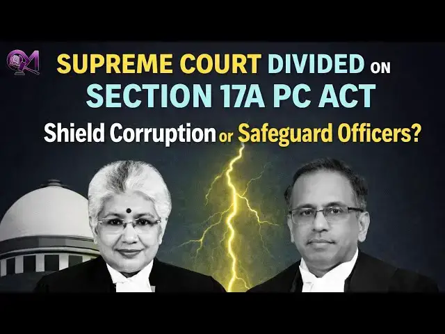 Video thumbnail for Supreme Court divided on Corruption law | Section 17A of PC Act explained #supremecourt #judgement