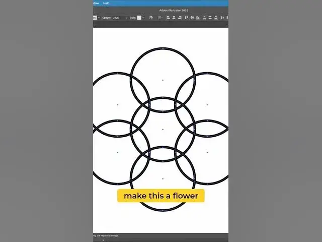 Video thumbnail for Unlock Adobe Illustrator Secrets: Create Flowers & Clouds Fast! #shorts