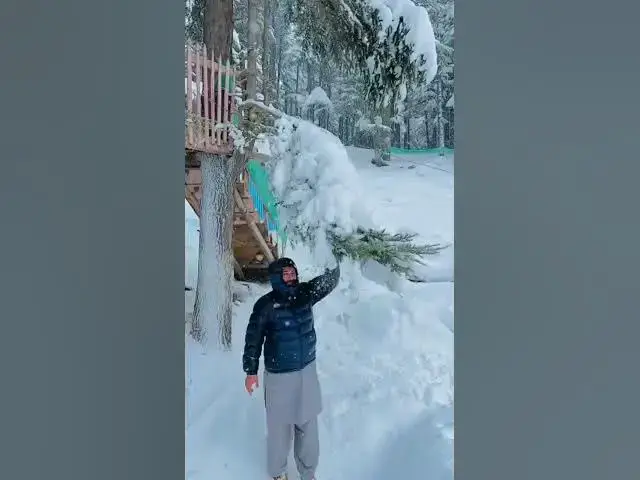 Video thumbnail for Snow fall in pakistan  🗣️👀 #beautifulview fyp#1000subscriber #foryou