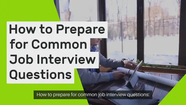 Video thumbnail for How to prepare for common job interview questions