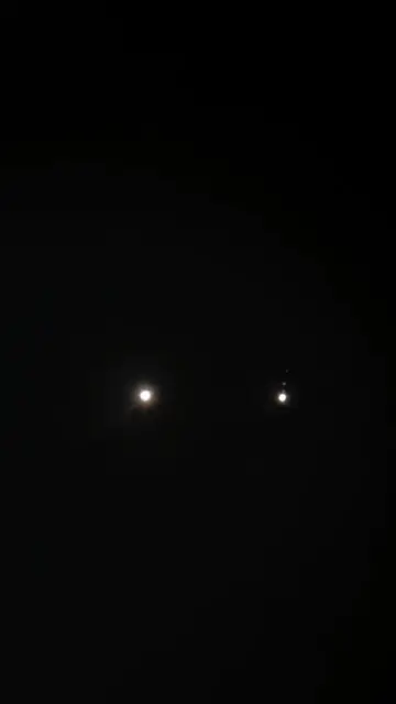 Video thumbnail for Here is a view of the planets Venus & Jupiter and conjunction