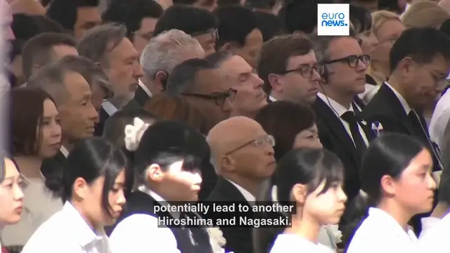 Video thumbnail for Hiroshima marks 81 years since atomic bombing as mayor deplores pursuit of nuclear weapons