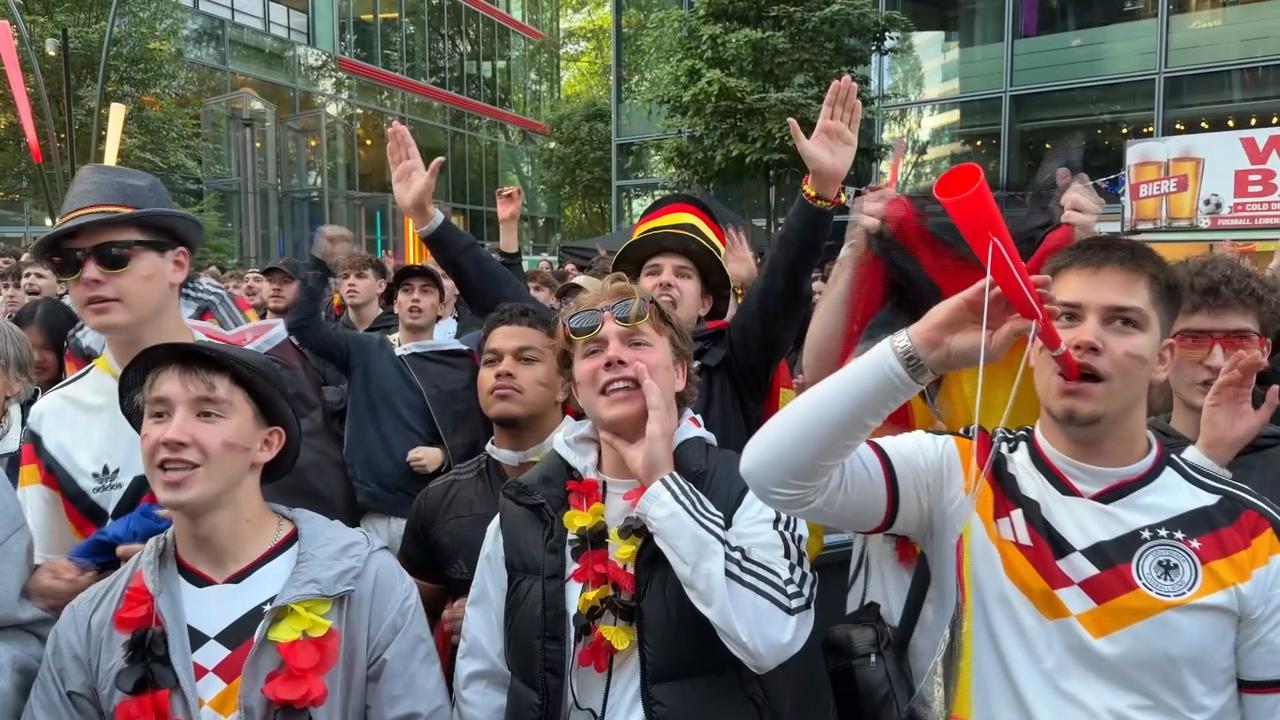 Video thumbnail for Germany: German fans celebrate World Cup victory over Curacao.