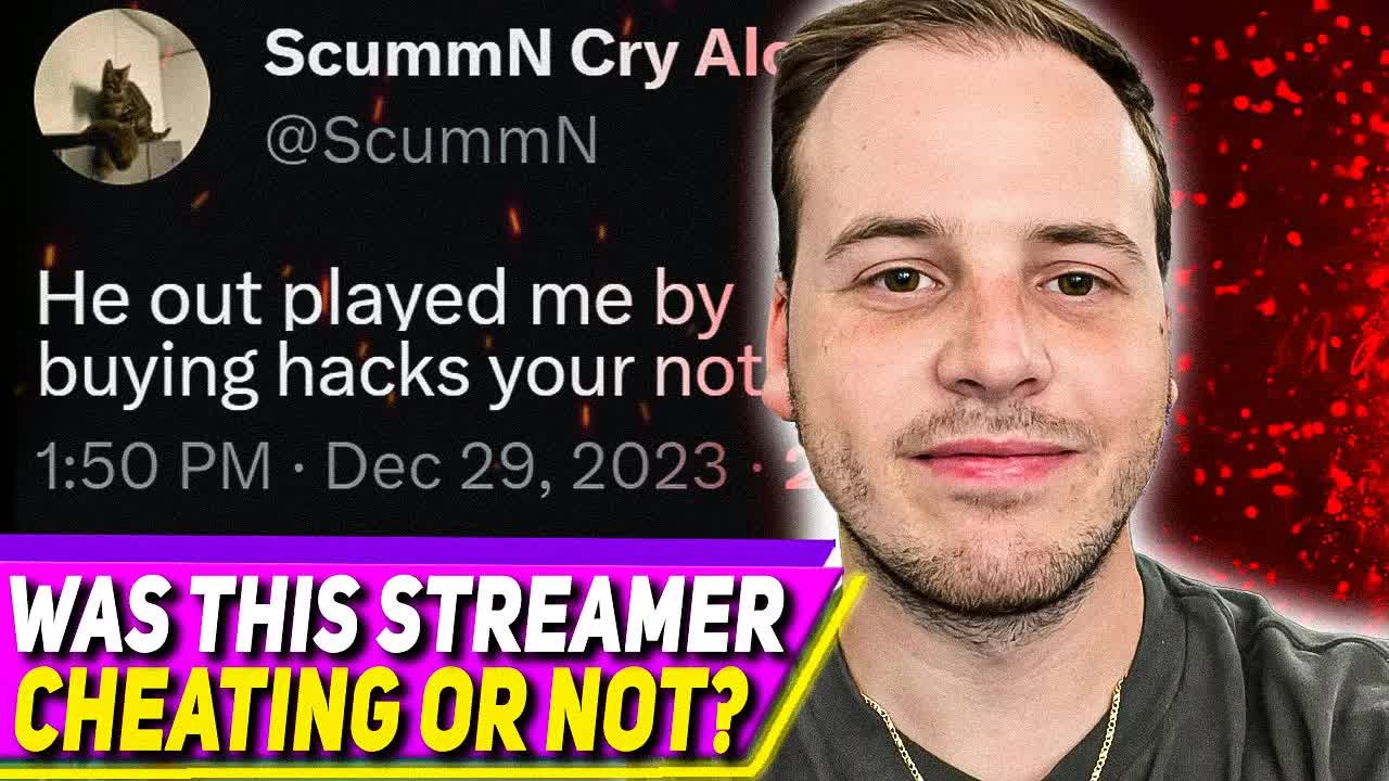 Video thumbnail for Huskerrs Scummn Question Warzone Streamer Cheating (Innocent?)
