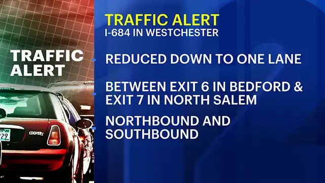 Video thumbnail for I-684 in Westchester reduced to one lane between 2 exits