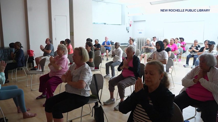 Video thumbnail for Summer at the Library: Chair yoga classes in New Rochelle bring fitness and community