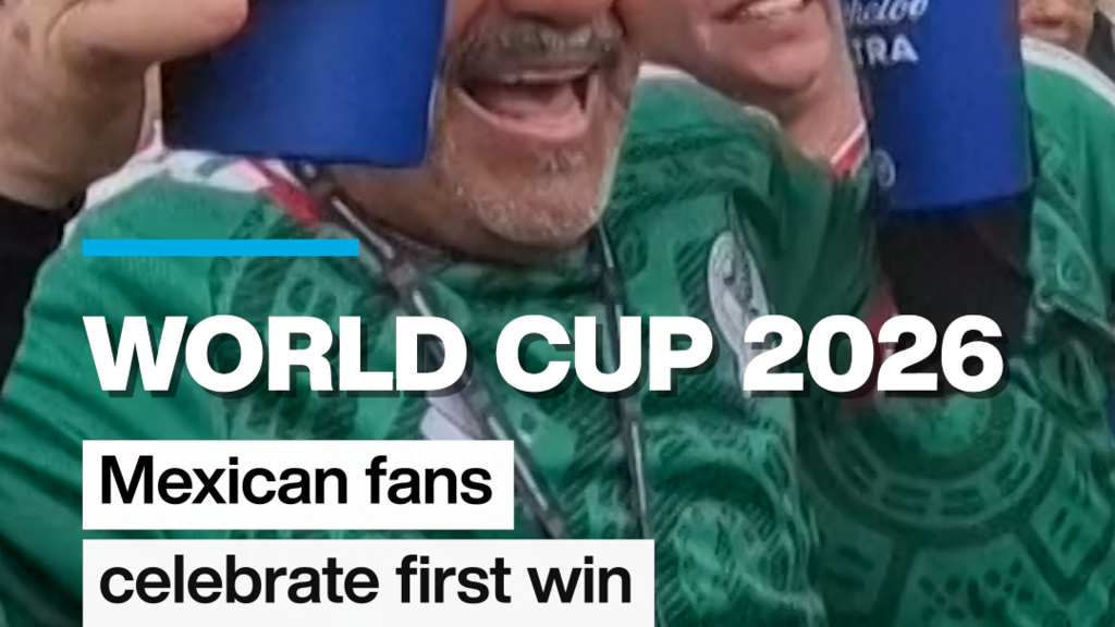 Video thumbnail for World Cup 2026: Mexican fans celebrate first win
