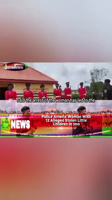 Video thumbnail for Police Arrests Woman With 12 Alleged Stolen Little Children In Imo