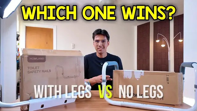 Video thumbnail for HOMLAND T6 vs Carex Toilet Safety Rails (Which Is Better?)