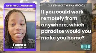 Video thumbnail for Tamora wants that free trip to work in Hawaii. Same here!