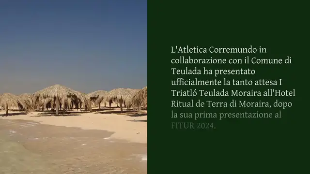 Video thumbnail for Teulada Moraira presenta il suo primo Triathlon che unisce emozione, sport e natura: