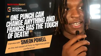 'Video thumbnail for PFL Fighter Simeon Powell believes Francis Ngannou Has The Power To Stop Tyson Fury!'