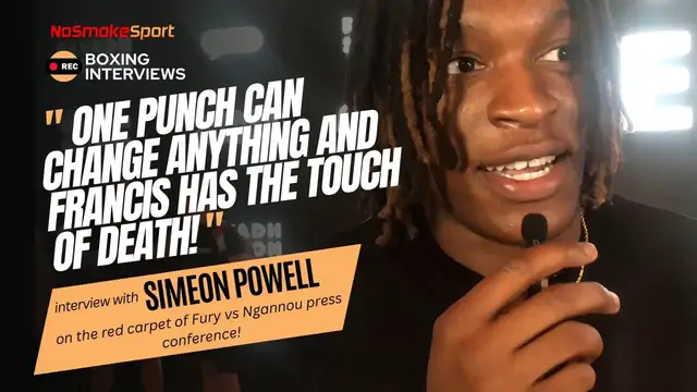 Video thumbnail for PFL Fighter Simeon Powell believes Francis Ngannou Has The Power To Stop Tyson Fury!