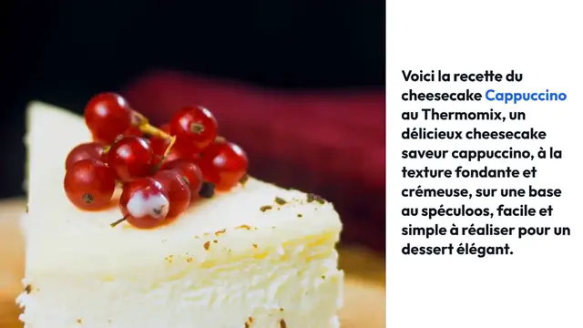 Video thumbnail for Cheesecake Cappuccino au Thermomix