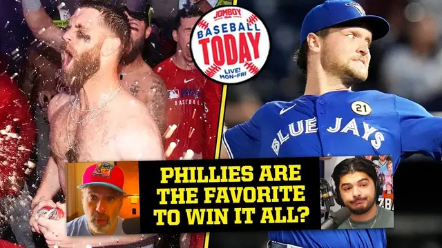 'Video thumbnail for The Phillies are the favorite to win the World Series? | Baseball Today'