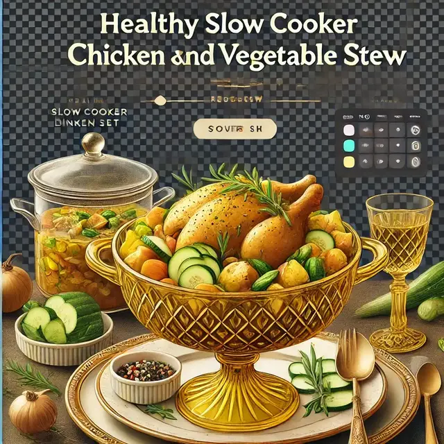 Video thumbnail for Healthy Slow Cooker Chicken and Vegetable Stew