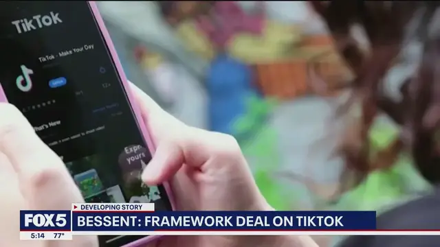 'Video thumbnail for US reaches 'framework' TikTok deal with China'