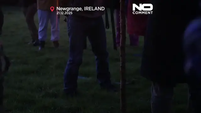 Video thumbnail for Winter solstice at Ireland’s Newgrange attracts 2,000 visitors