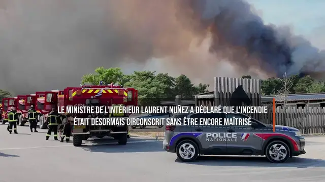 Video thumbnail for L'incendie qui ravage la forêt de Fontainebleau n'a pas laissé de répit aux pompiers pour le 14 juillet.