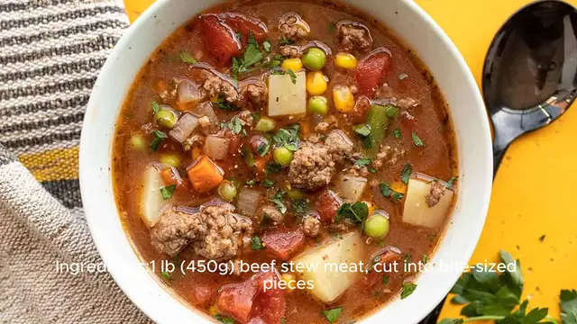 Video thumbnail for Vegetable Beef Soup Recipe