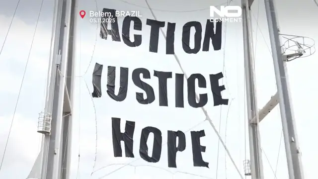 'Video thumbnail for COP30 activists in Belem call for genuine climate action and implementation'