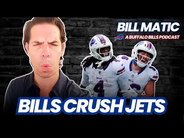 'Video thumbnail for Bills DESTROY Jets 30–10 | Instant Reaction: James Cook Proves His Worth & Bosa DOMINATES'