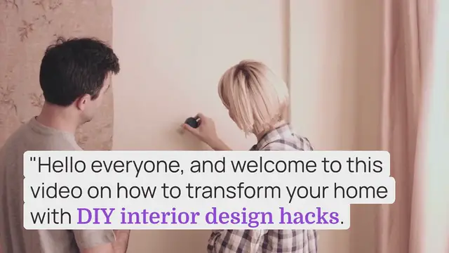 'Video thumbnail for Transform Your Home with DIY Interior Design Hacks'