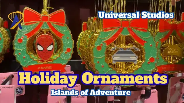 Video thumbnail for Universal Christmas Ornaments in Islands of Adventure