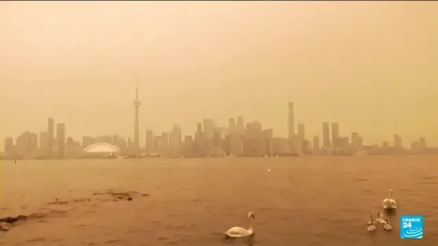 Video thumbnail for Toronto suffocates as wildfire smoke chokes city