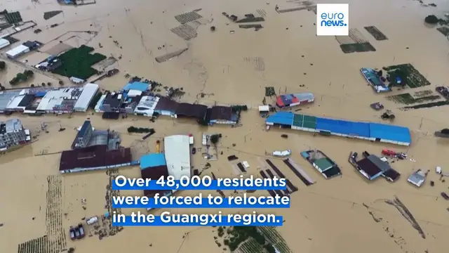 Video thumbnail for Death toll from China storms and floods rises to 15, state media says