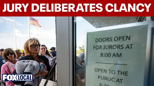 Video thumbnail for Jury deliberates in trial of Lindsay Clancy charged in deaths of her children