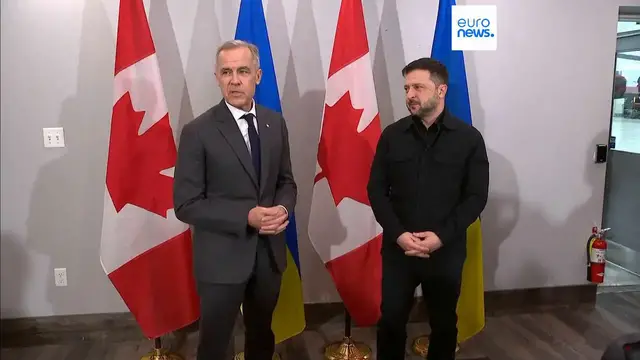 Video thumbnail for Zelenskyy and Trump to discuss Ukraine’s territories and US security guarantees